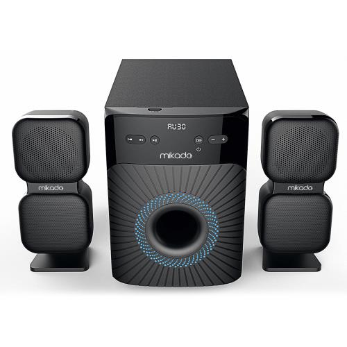 MIKADO MD-360BT 2+1 38W BT/AUX/USB/FM/LED Ekran Multimedia Speaker